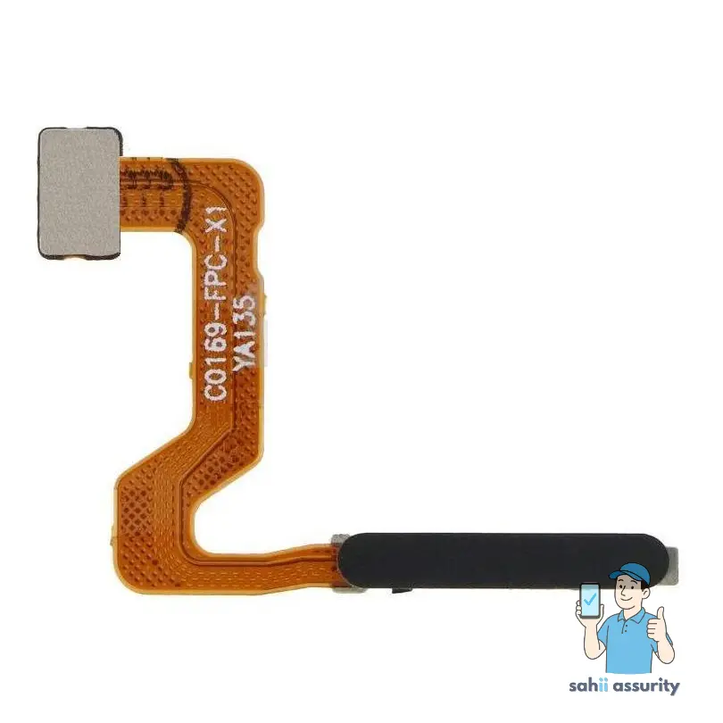 Fingerprint Sensor with Flex Cable for Oppo A52 Black thumbnail